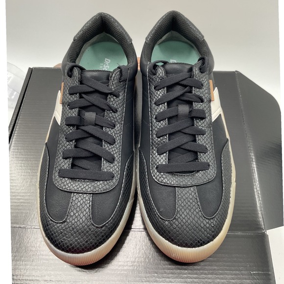 Dr. Scholl's Shoes Shoes - Dr Scholls Women Nova Sneaker Black White Snake Embossed Platform Gum Sole